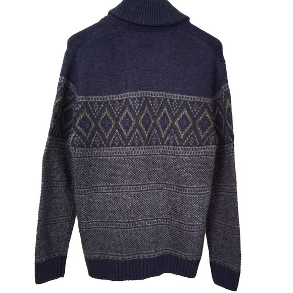 Shawl Collar Grandpacore Cardigan WINDRIVER Grandpa Button-Up Sweater Unisex EUC - Picture 2 of 7